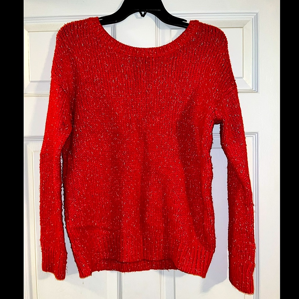 American Eagle Vintage Boyfriend Red Sweater
